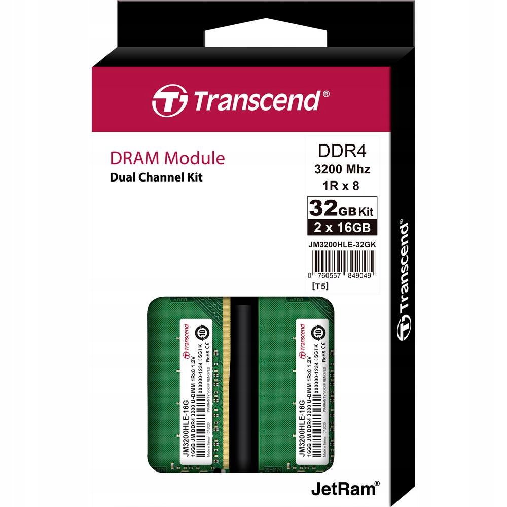 JetRam, DDR4, 32 GB, 3200MHz, CL22 – Wydajność i niezawodność dla Twojego PC