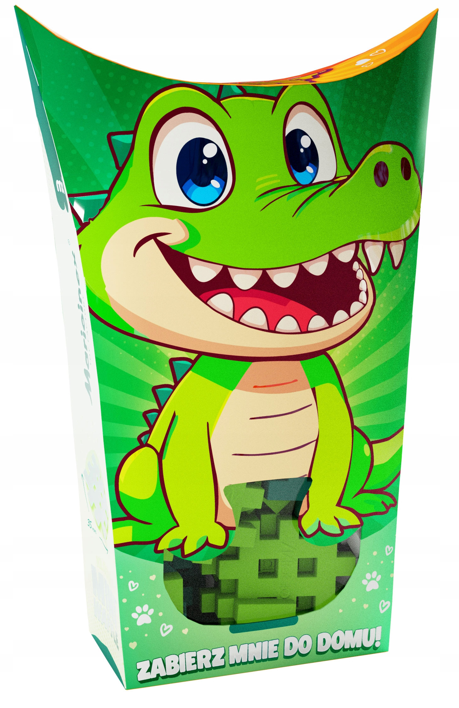 Klocki wafle mini PocketPets Krokodyl – Kreatywna zabawa dla dzieci