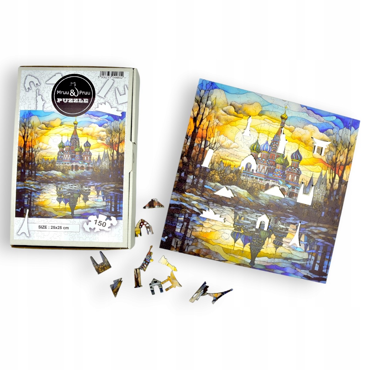 Puzzle Drewniane Cerkiew na Krwi Mruu&Pruu – Kreatywna zabawa dla każdego