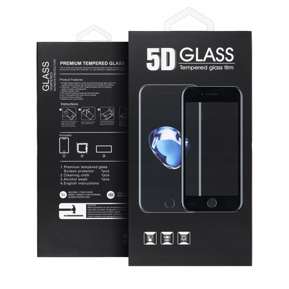 Szkło hartowane 5D Full Glue Tempered Glass czarny do Samsung Galaxy S25 Ultra – Idealna ochrona dla Twojego ekranu