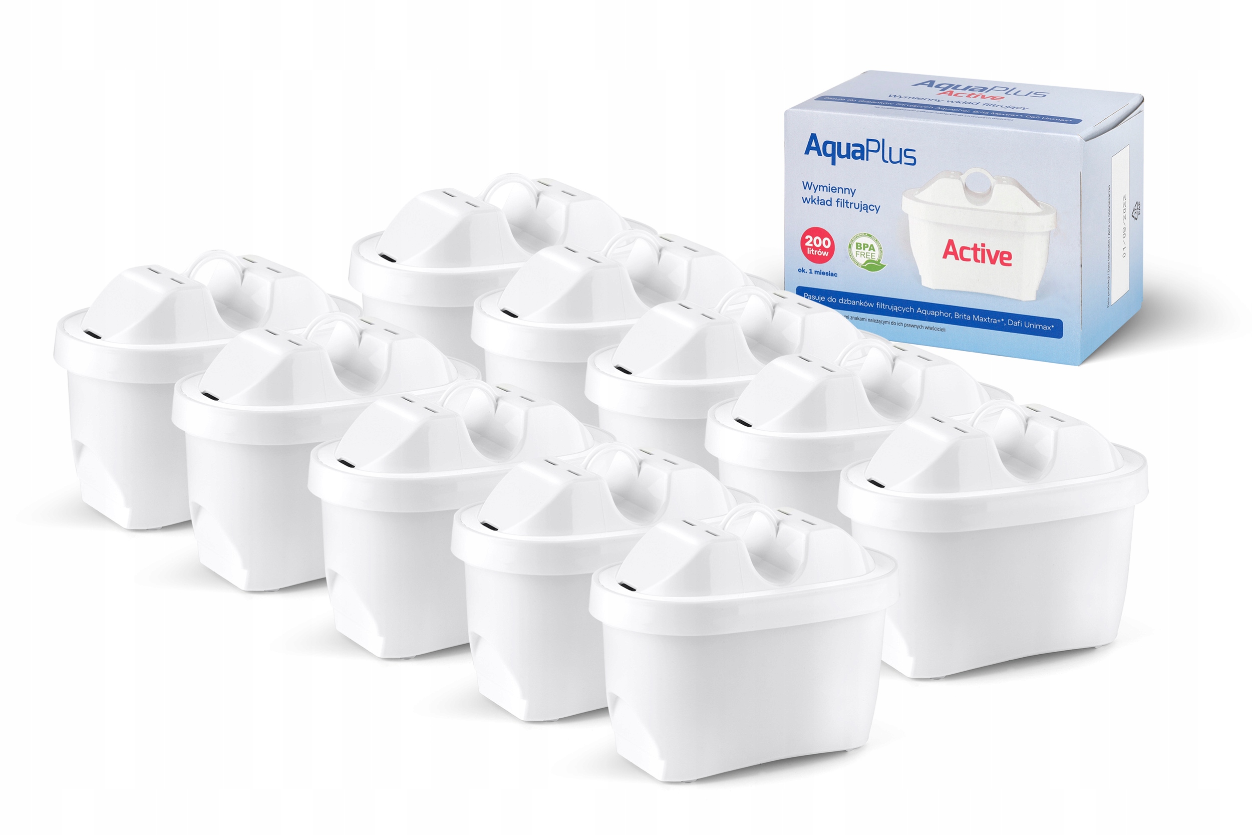 Wkład filtrujący AquaPlus 12 szt. – Czysta woda w Twoim domu