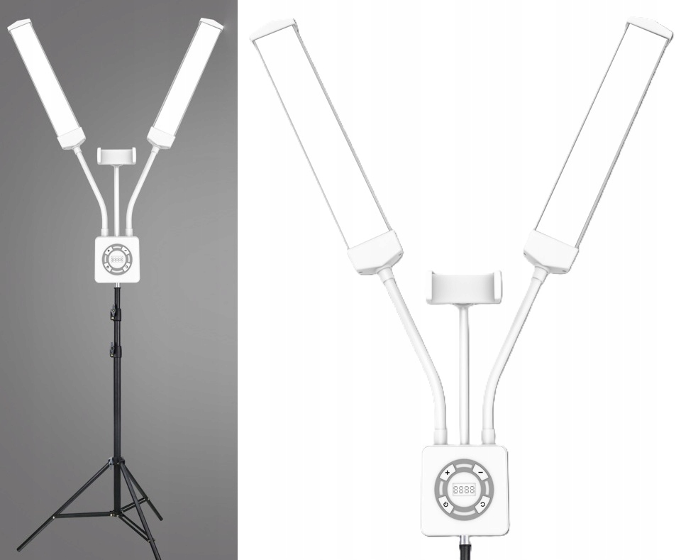 Podwójna Giętka Lampa LED Kosmetyczna Fotograficzna Video 40W – Idealne oświetlenie dla profesjonalistów