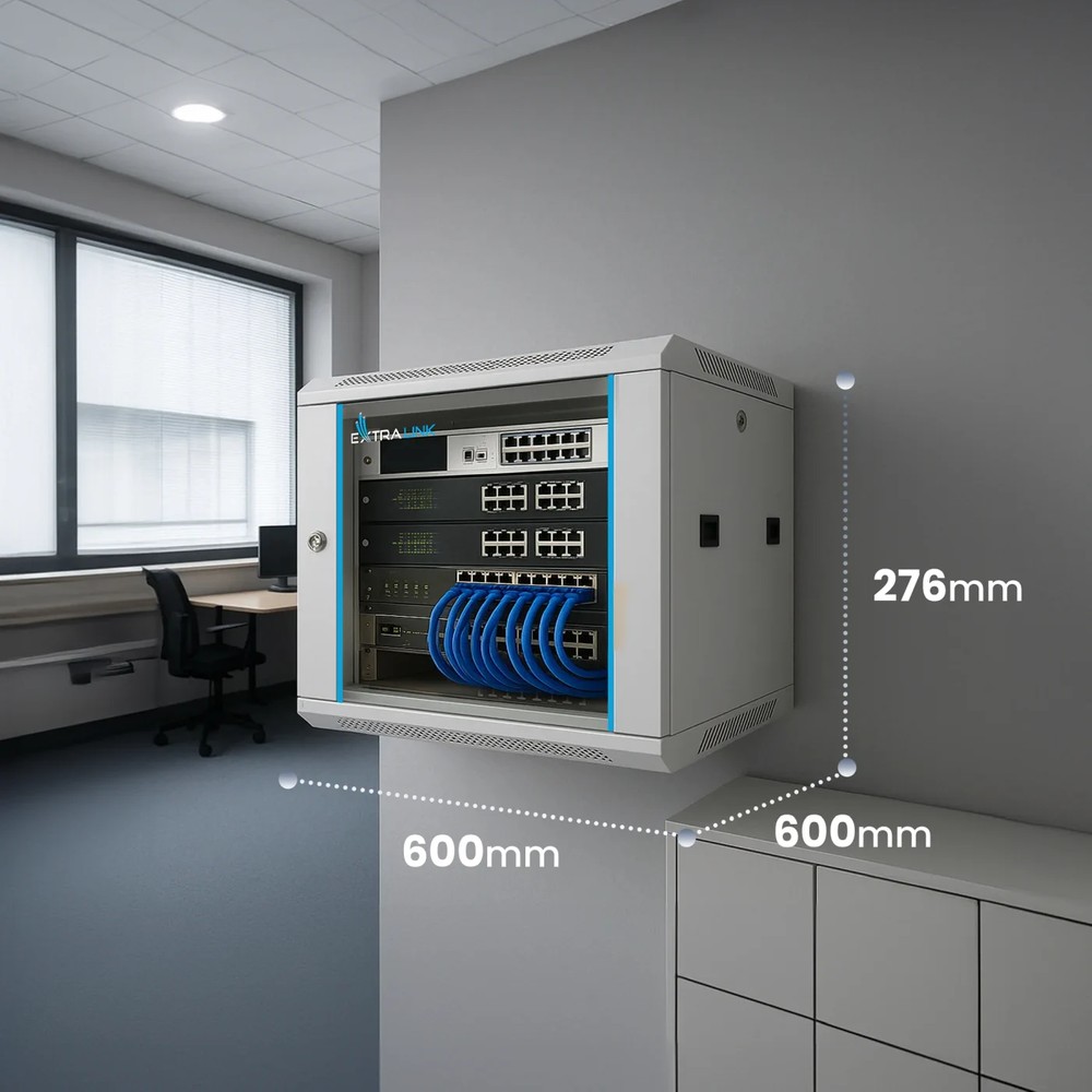 EXTRALINK 4U 600X600 WALL-MOUNTED