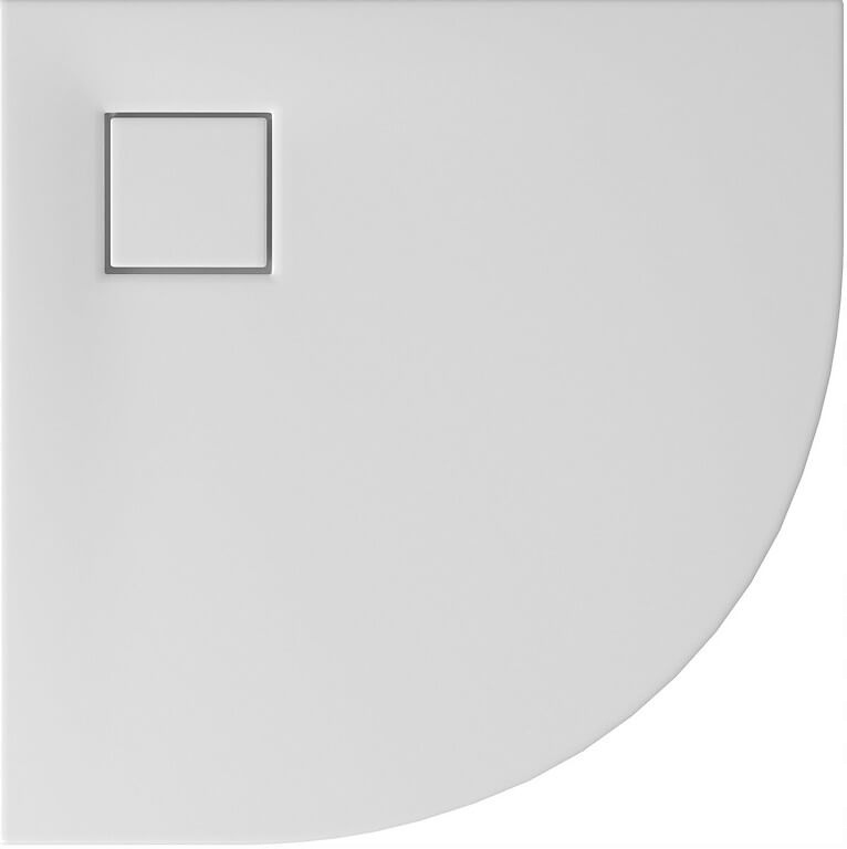 Brodzik Cersanit W S932-155 SET B448 – Półokrągły brodzik Tako Slim 80x4 w białym macie