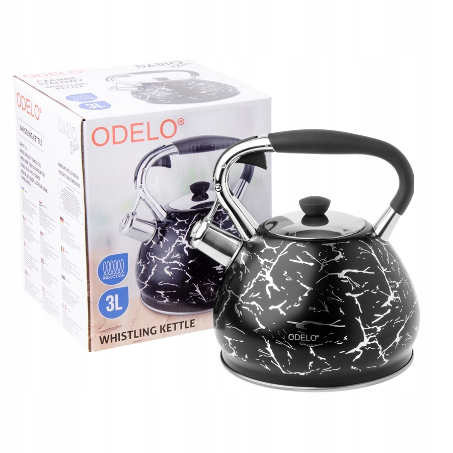 Czajnik Czarny 3 L Marmurek – Elegancja i funkcjonalność w Twojej kuchni