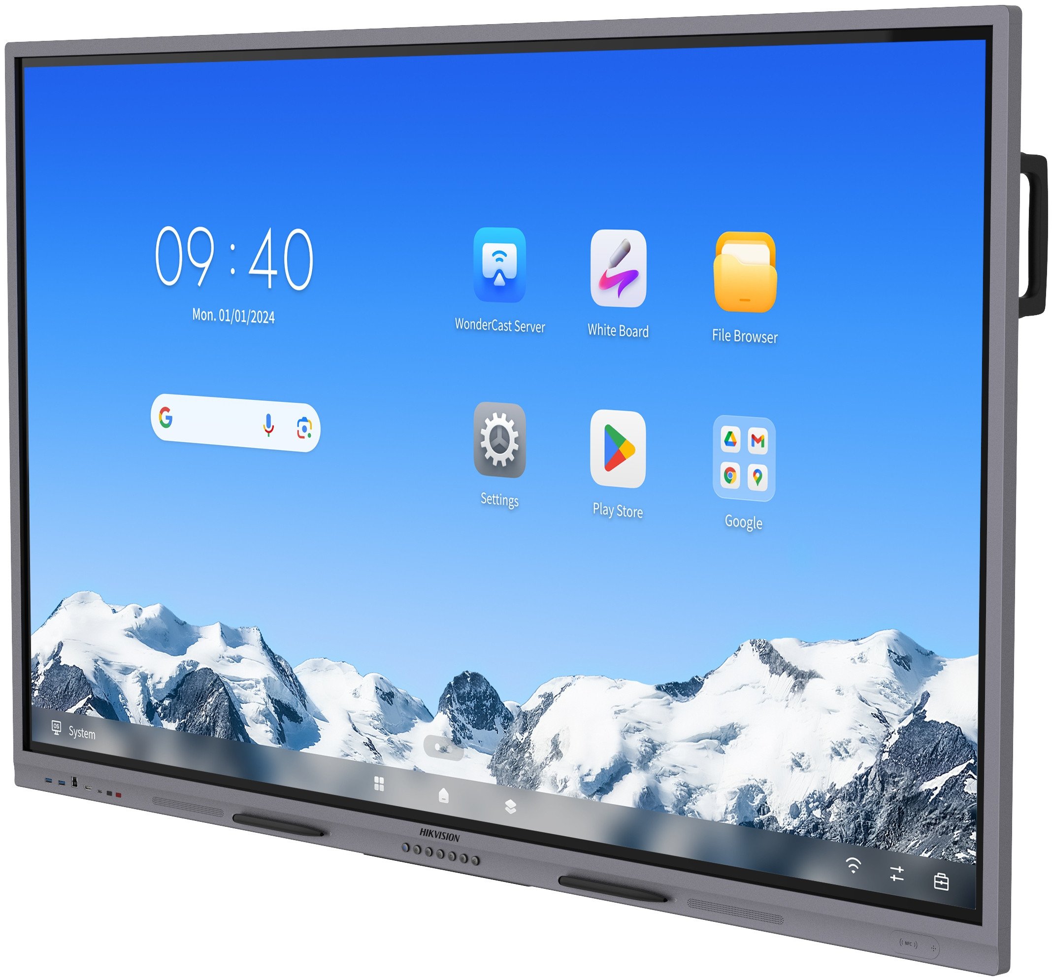 Interaktywny ekran dotykowy z certyfikatem EDLA