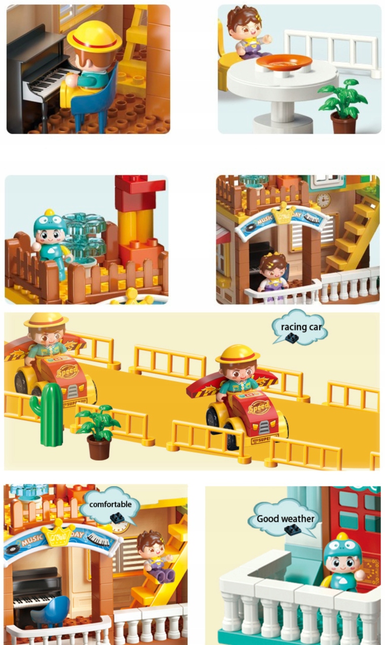 Możliwość rozbudowy zestawu z innymi klockami