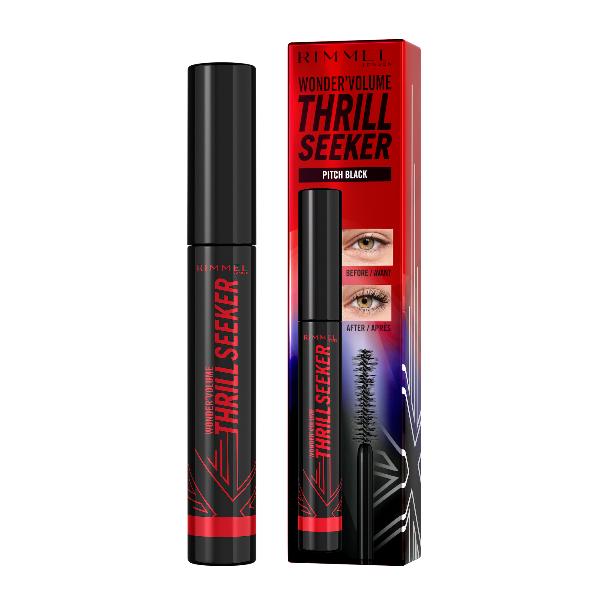 Rimmel Wonder'Volume Thrill Seeker 004 Pitch Black – Tusz do rzęs, który zachwyca