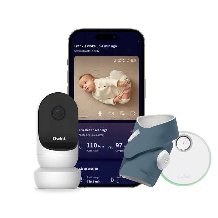 Niania elektroniczna Owlet Dream Sock & Cam 2 Bundle – Bezpieczeństwo i komfort dla Twojego dziecka