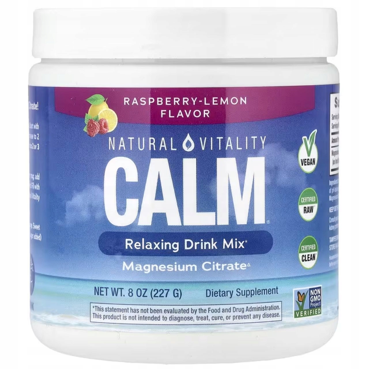 NATURAL VITALITY Calm - Relaksujący napój w proszku o smaku malinowo-cytrynowym