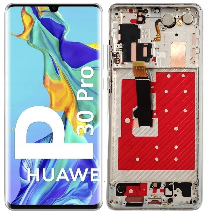 Wyświetlacz Ekran LCD do Huawei P30 Pro OLED Ramka Pearl Srebrna – Idealne rozwiązanie dla Twojego smartfona