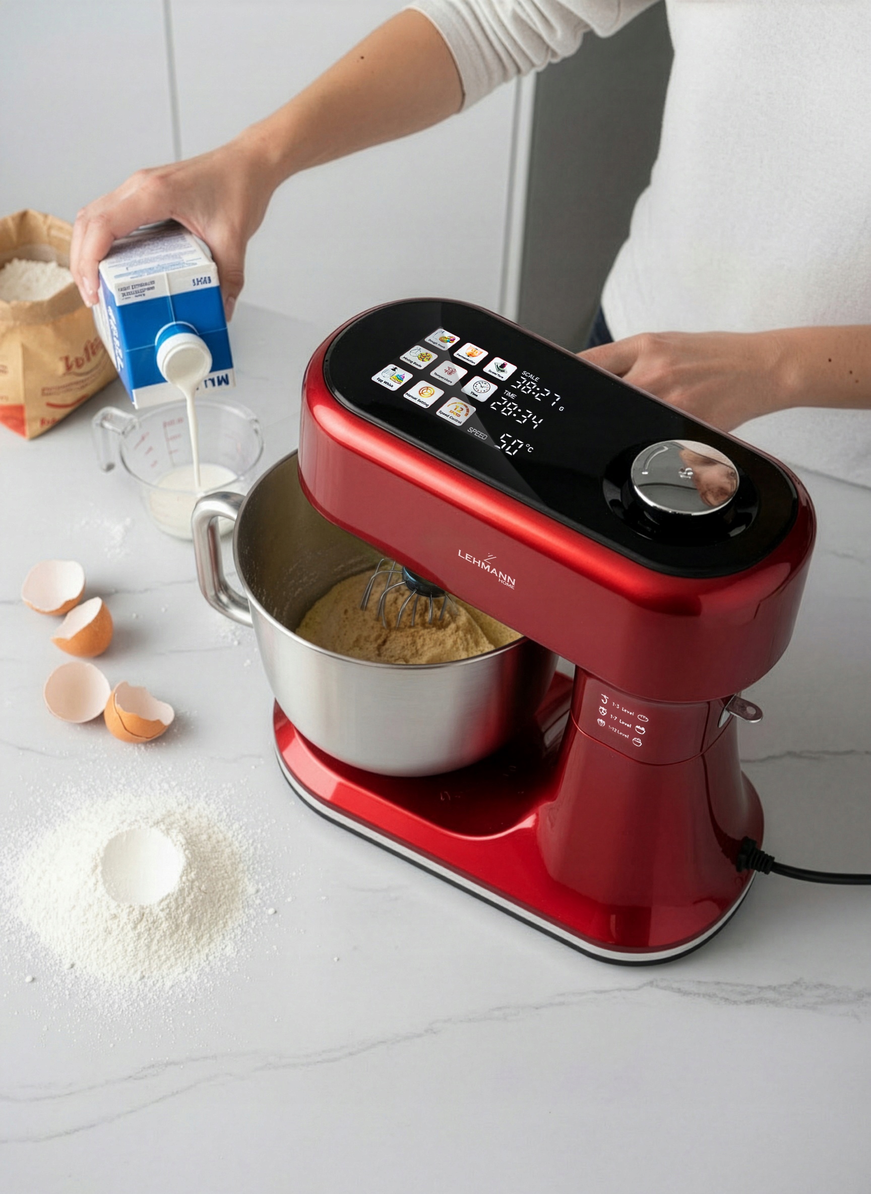 Elegancki design w kolorze czerwonym – stylowy akcent w Twojej kuchni