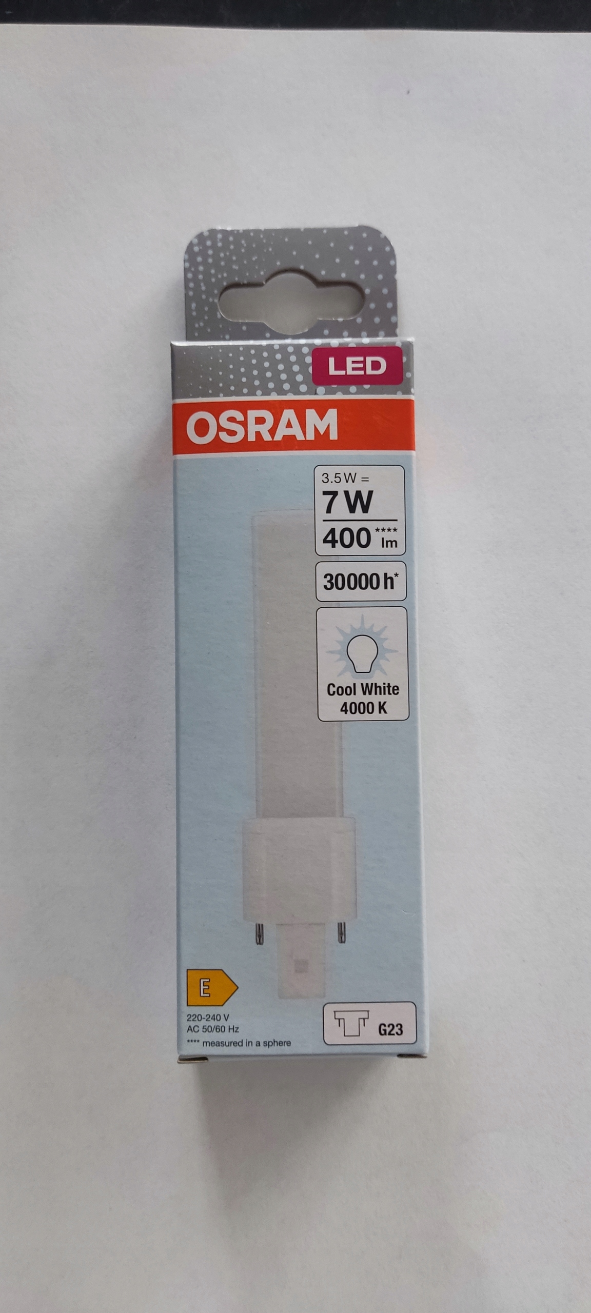 OSRAM DULUX LED S 400lm 3,5W/840 (7W) G23 EM/230V – Nowoczesne oświetlenie do Twojego domu