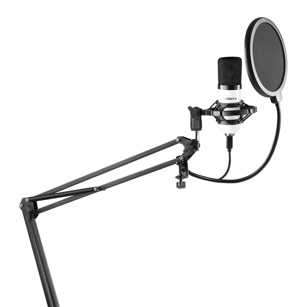 Zestaw mikrofonowy studyjny CMS300W USB biały – Idealny do nagrywania i streamingu