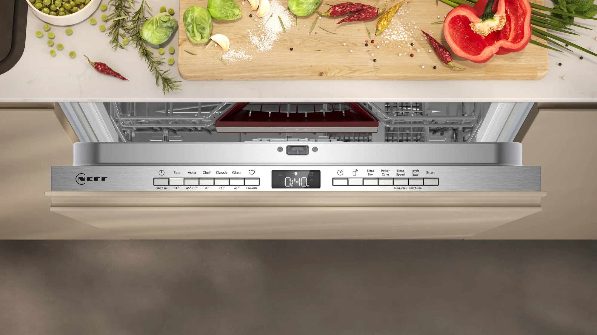 Profesjonalne programy zmywania – Chef 70°C i inne opcje