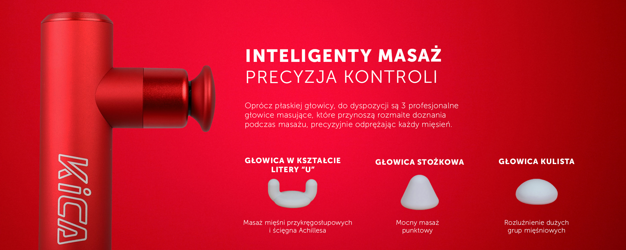 Masażer wibracyjny FeiyuTech KiCA mini 2 - czerwony