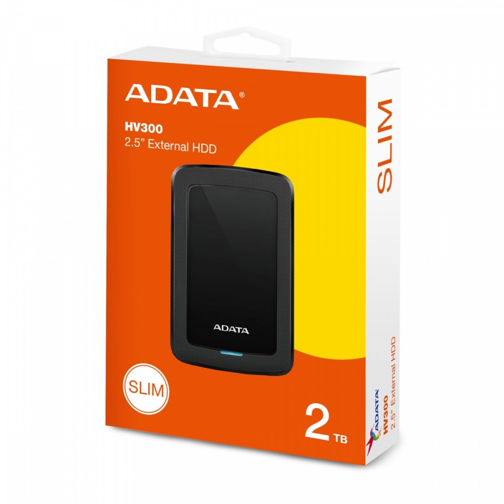 Dysk zewnętrzny HDD ADATA Classic HV300 2TB Czarny (AHV300-2TU31-CBK) – Idealne rozwiązanie do przechowywania danych