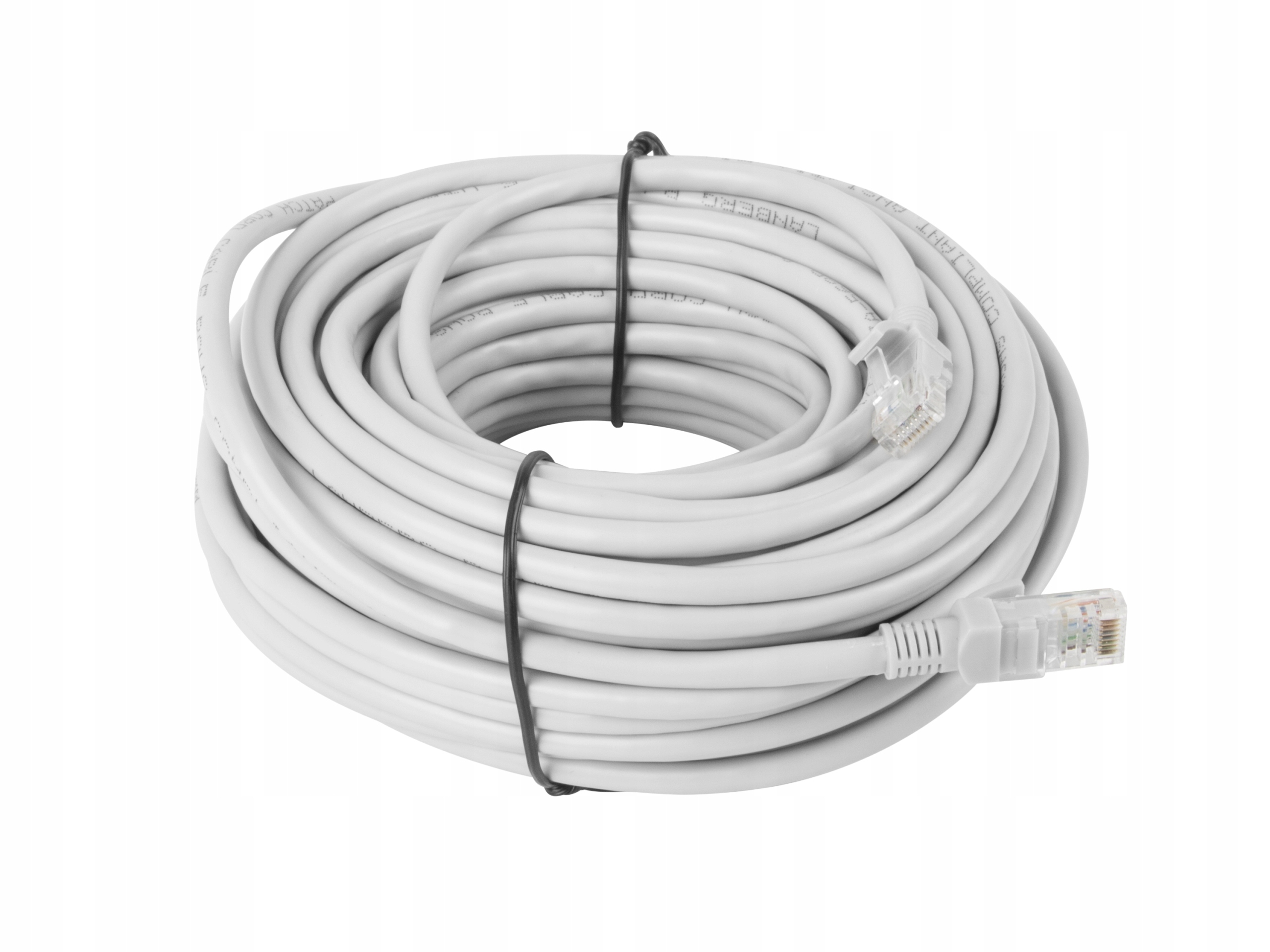 Kabel sieciowy RJ-45/RJ-45 kat.6 Szary 20m – Niezawodne połączenie dla Twojej sieci
