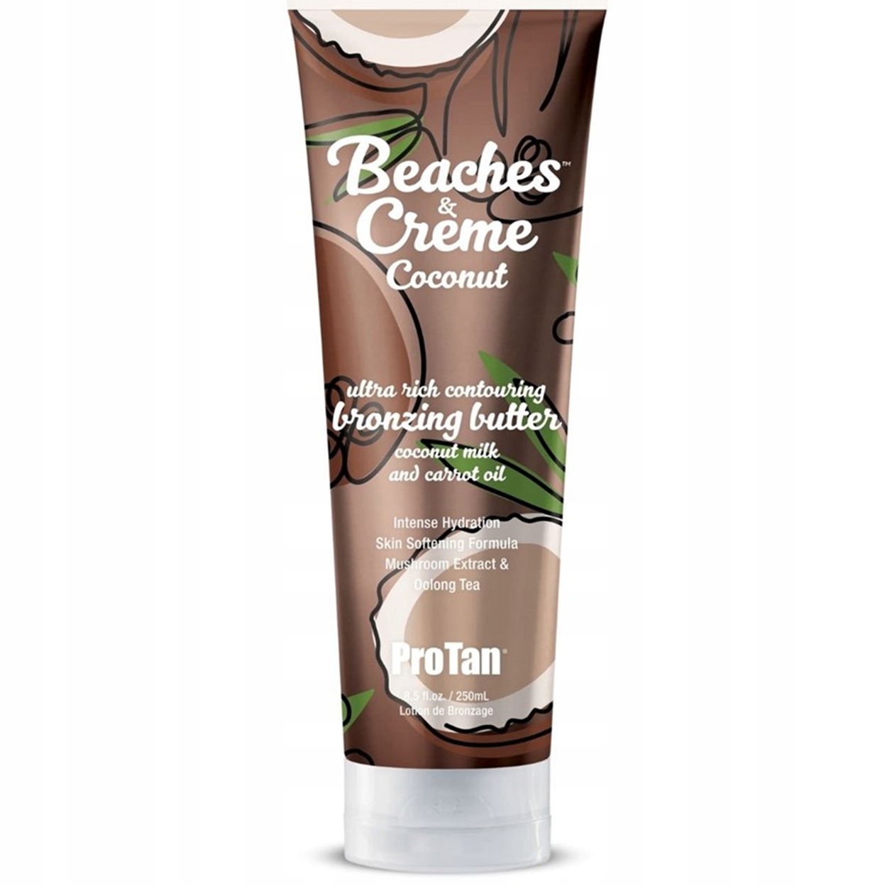 ProTan Beaches Crème Coconut 250 ml – Balsam do Opalania w Solarium Przyspieszacz Opalenizny