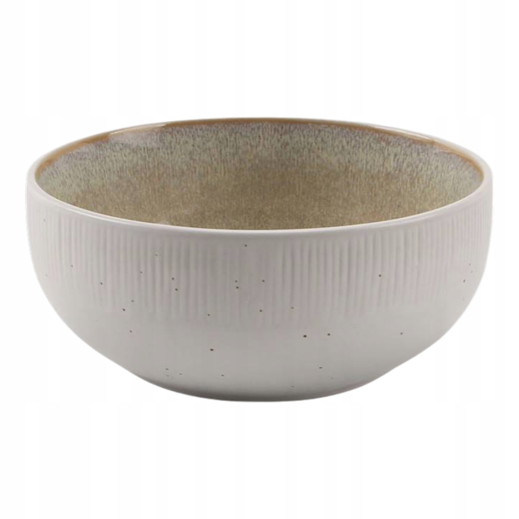 Miska 13,7 cm do zupy i sałatek beżowa - elegancka ceramika