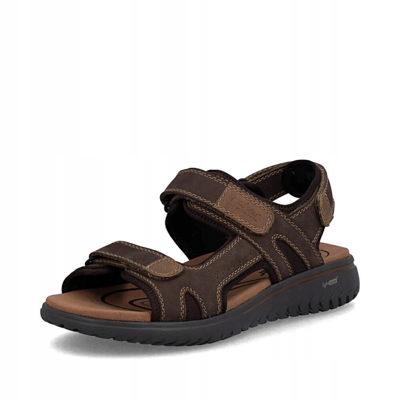 Wysokiej jakości brązowy skórzany materiał