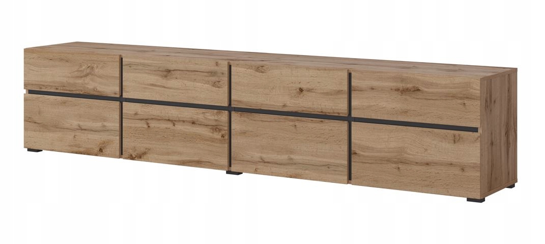 Szafka RTV CROSS 4K4S 225 cm – Elegancja i funkcjonalność w Twoim salonie