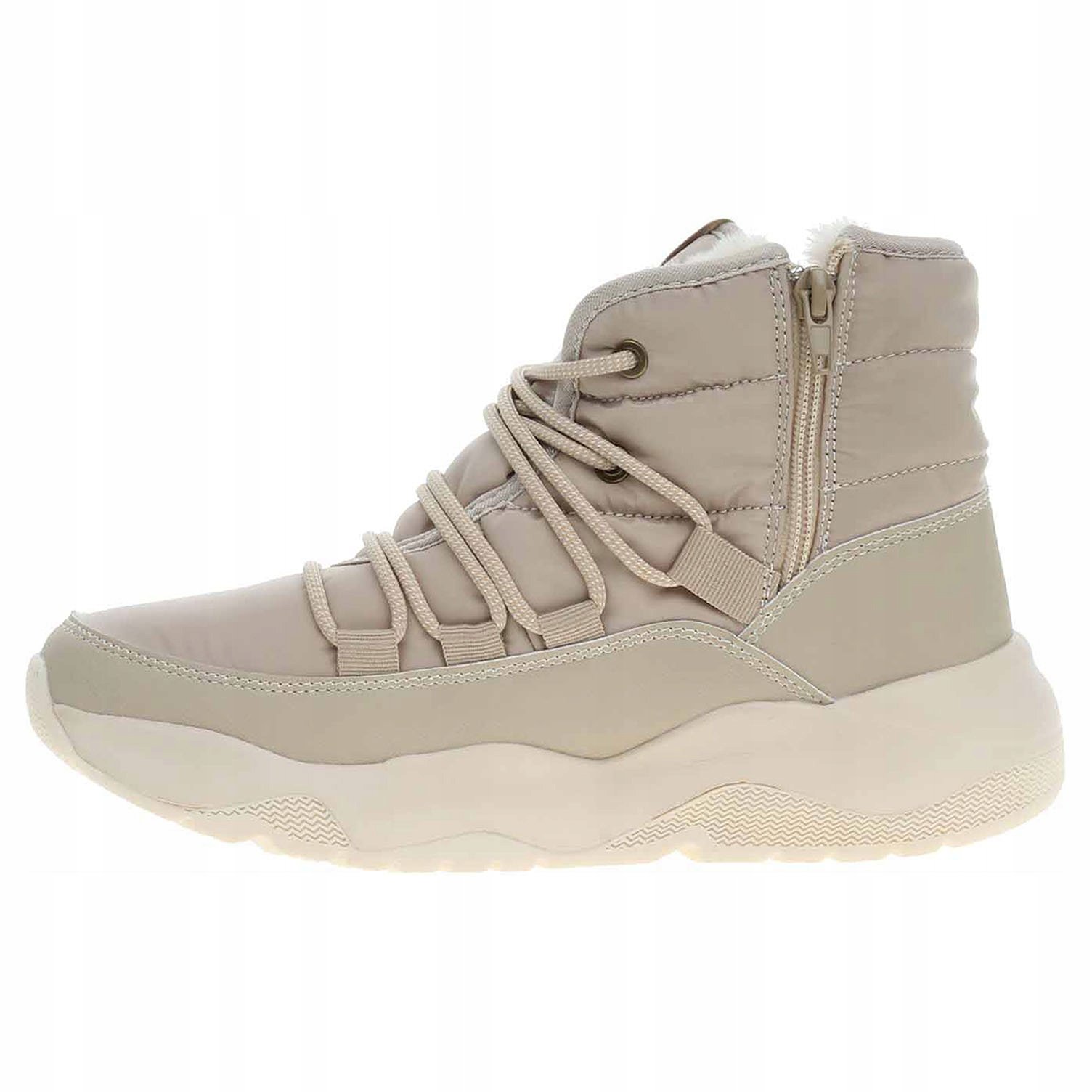 Idealne dopasowanie dzięki sznurowaniu i zamkowi