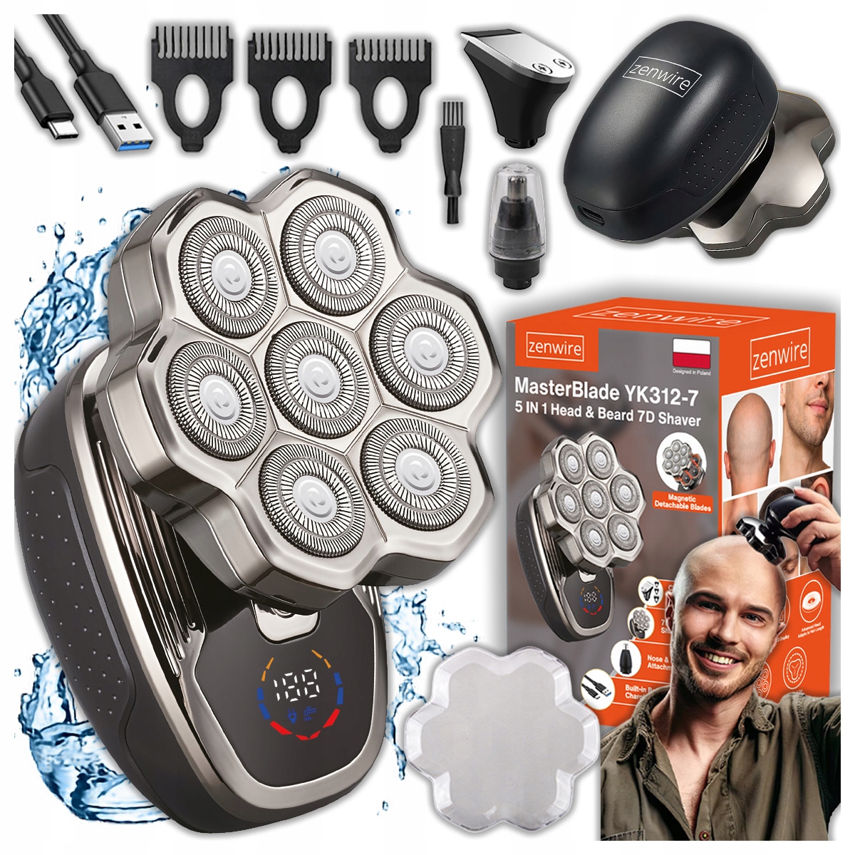 Golarka Męska Zenwire MasterBlade YK312-7 – Doskonałe Golenie w Twoim Domu