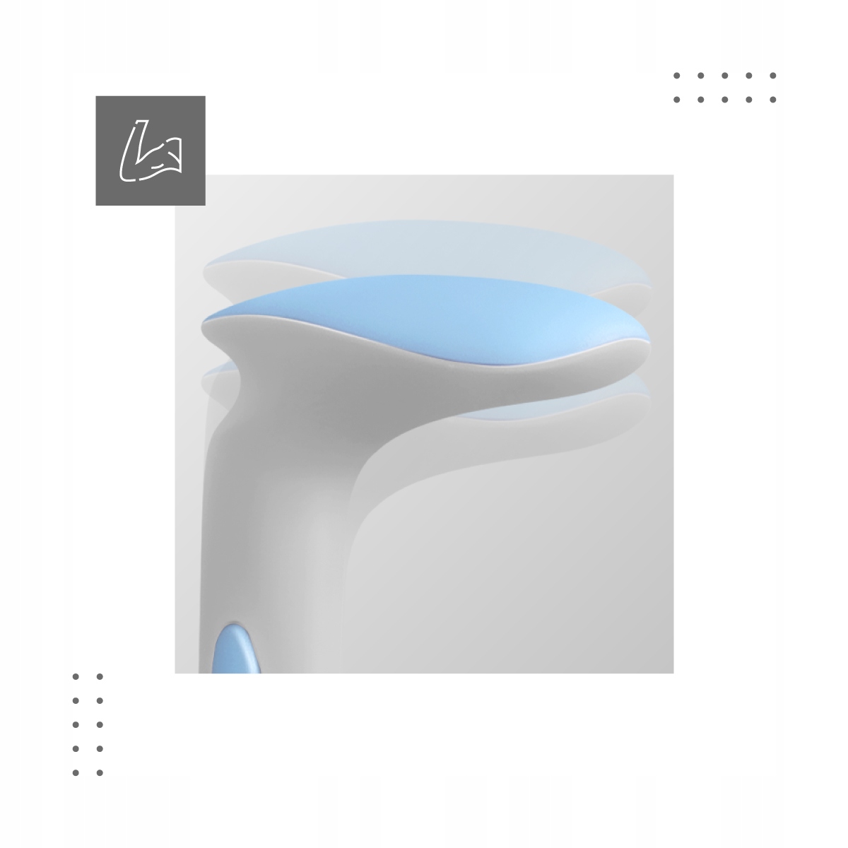 Ergonomiczne, profilowane oparcie dla zdrowej postawy