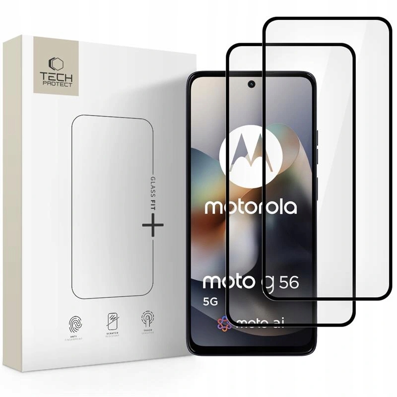 Szkło Hartowane Tech-Protect Glass Fit+ 2-Pack Motorola Moto G56 5G – Ochrona Twojego ekranu