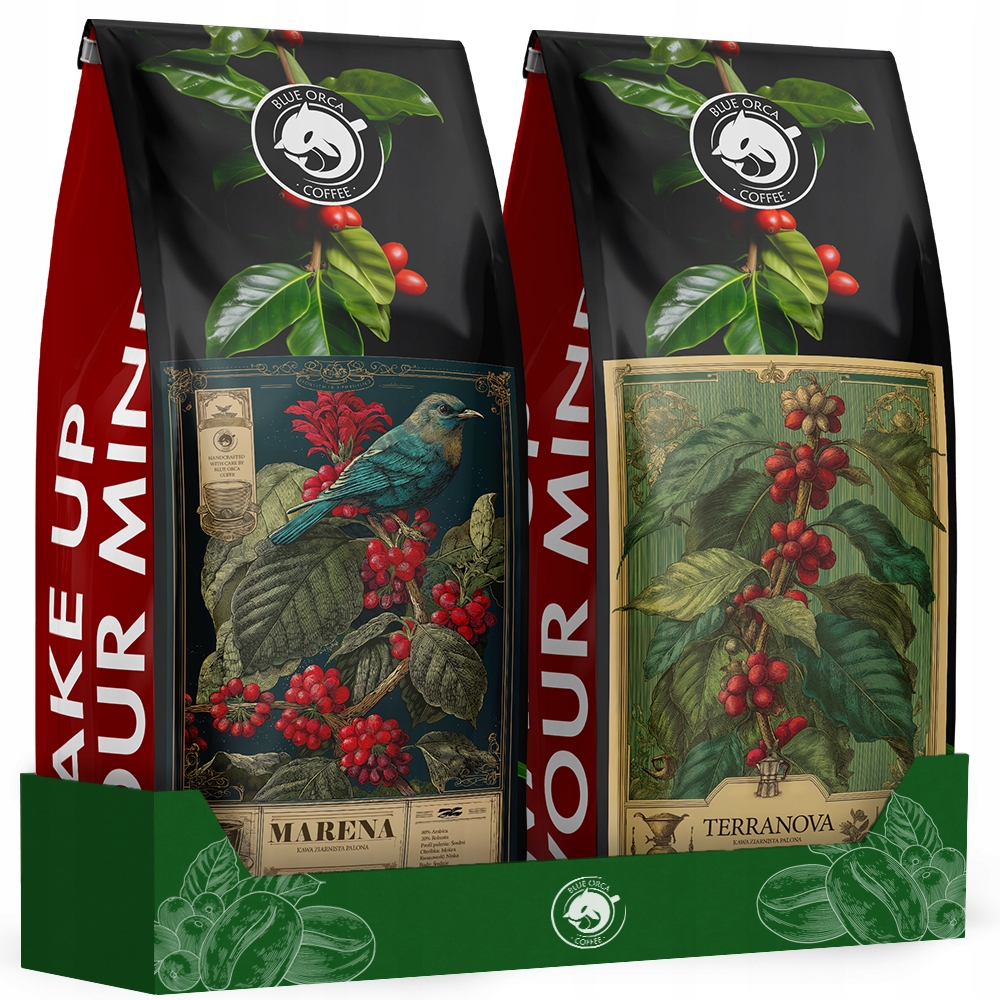 Kawa ziarnista 1kg x2 Świeżo Palona MARENA & TERRANOVA – Wyjątkowe doznania smakowe