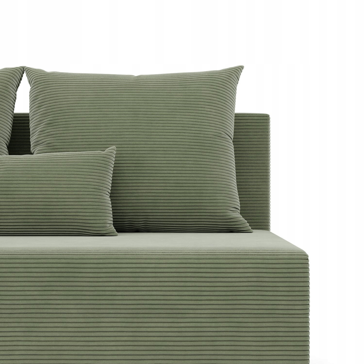 Miękkie poduszki oparciowe i szerokie podłokietniki