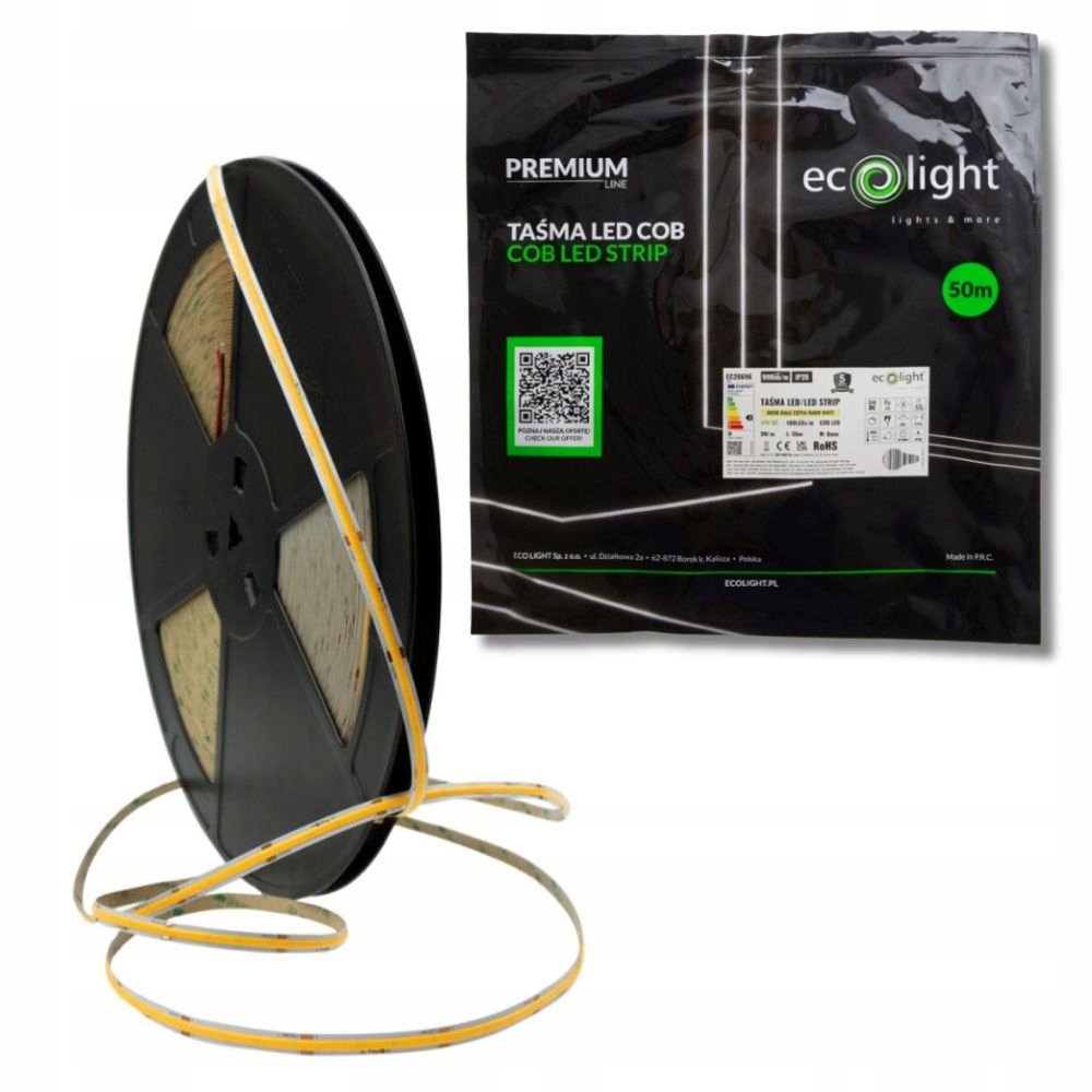 Taśma LED COB 480 9W/m 3000K – Idealne oświetlenie do Twojego domu