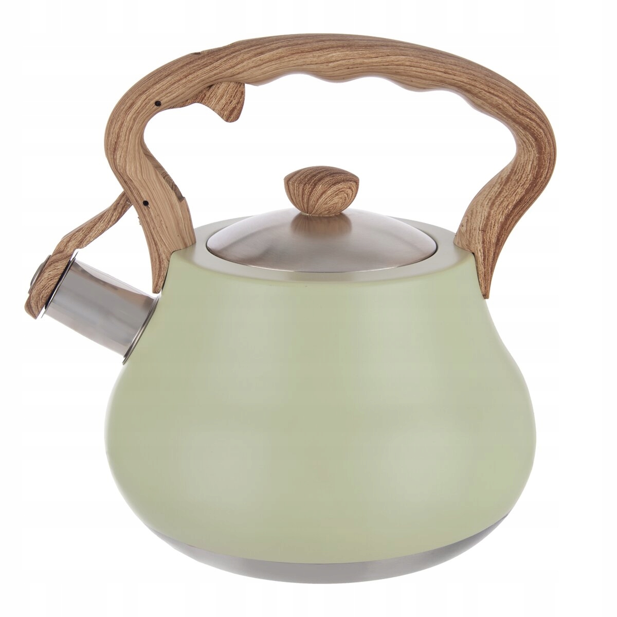 Czajnik z gwizdkiem stalowy na gaz indukcja zielony* GREENISH 3L ORION 113522 – Idealny do Twojej kuchni