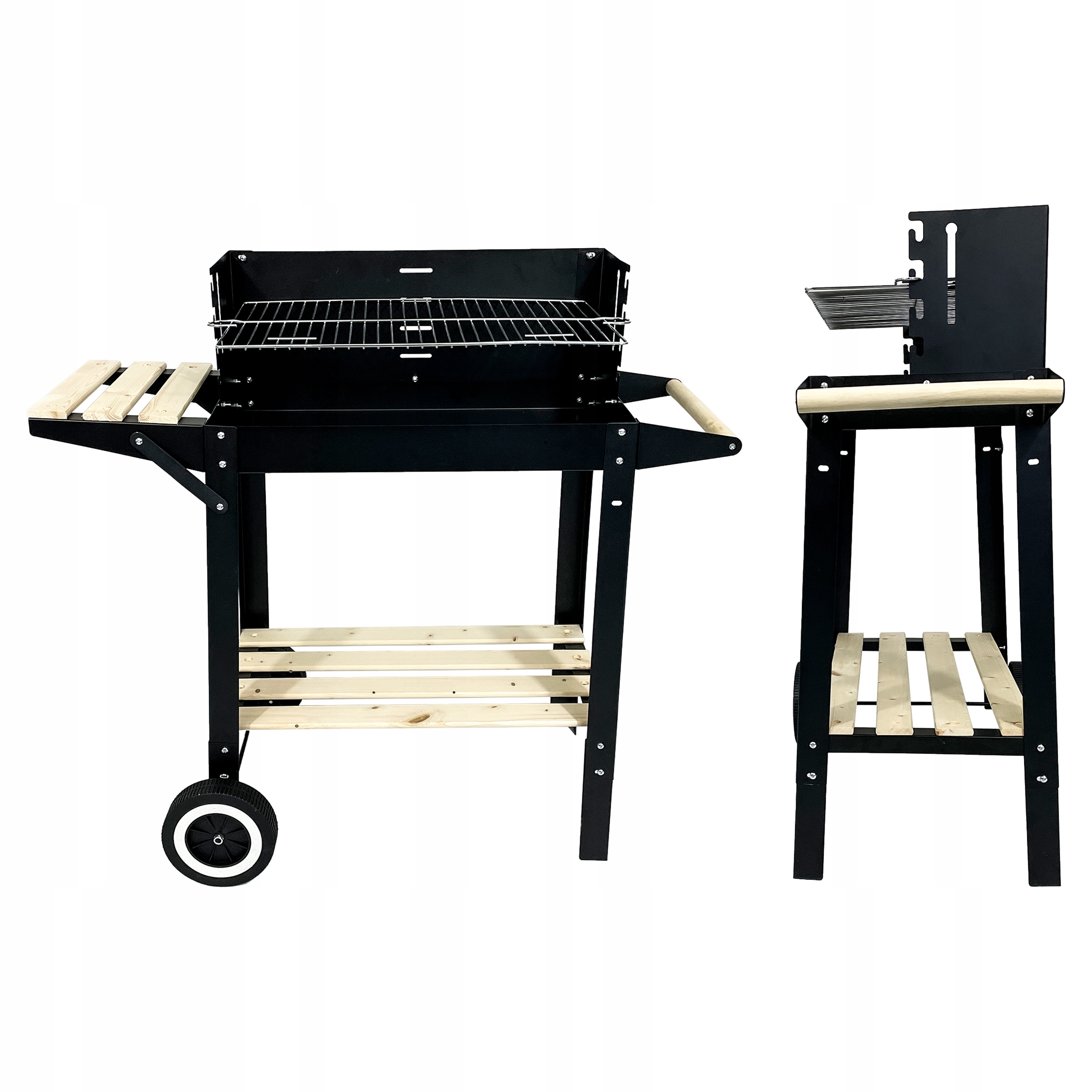 Dodatkowe półki – Wygodne miejsce na akcesoria do grillowania