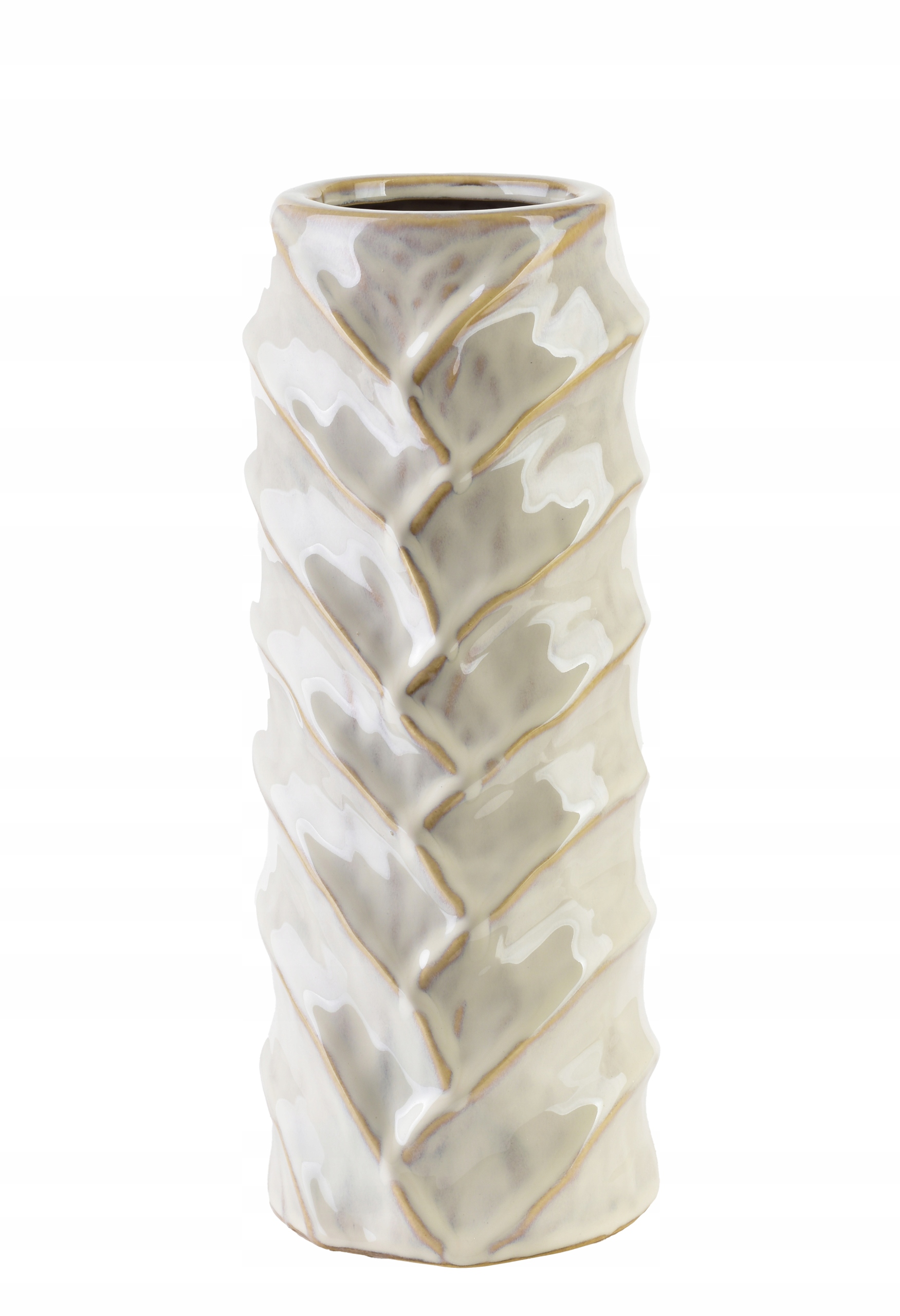 Wazon TALLIE BEIGE 11,5x7,5x28,5cm – Elegancja w Twoim wnętrzu