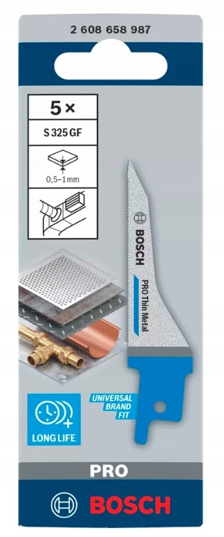Brzeszczot BOSCH PRO Thin Metal S325GF – Idealny do cięcia cienkiego metalu