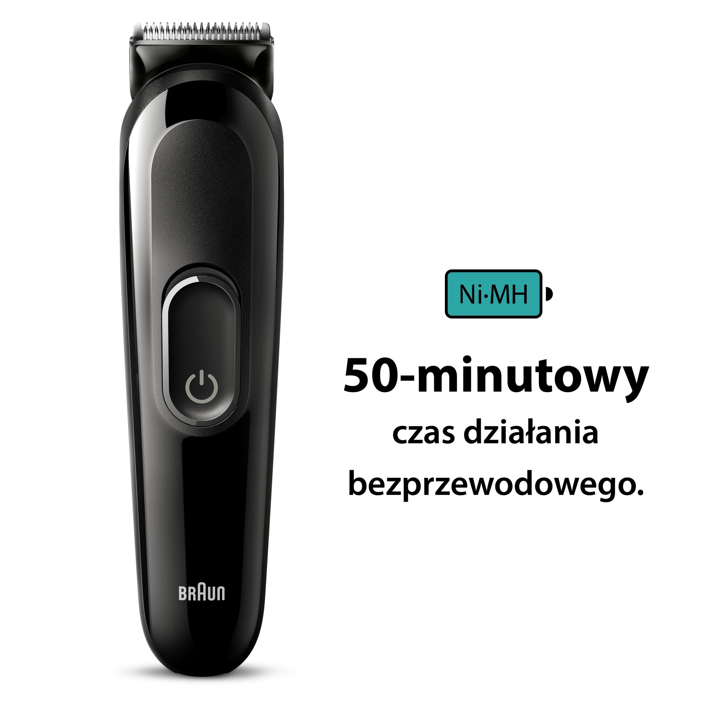 Czas pracy bezprzewodowej – 50 minut autonomii