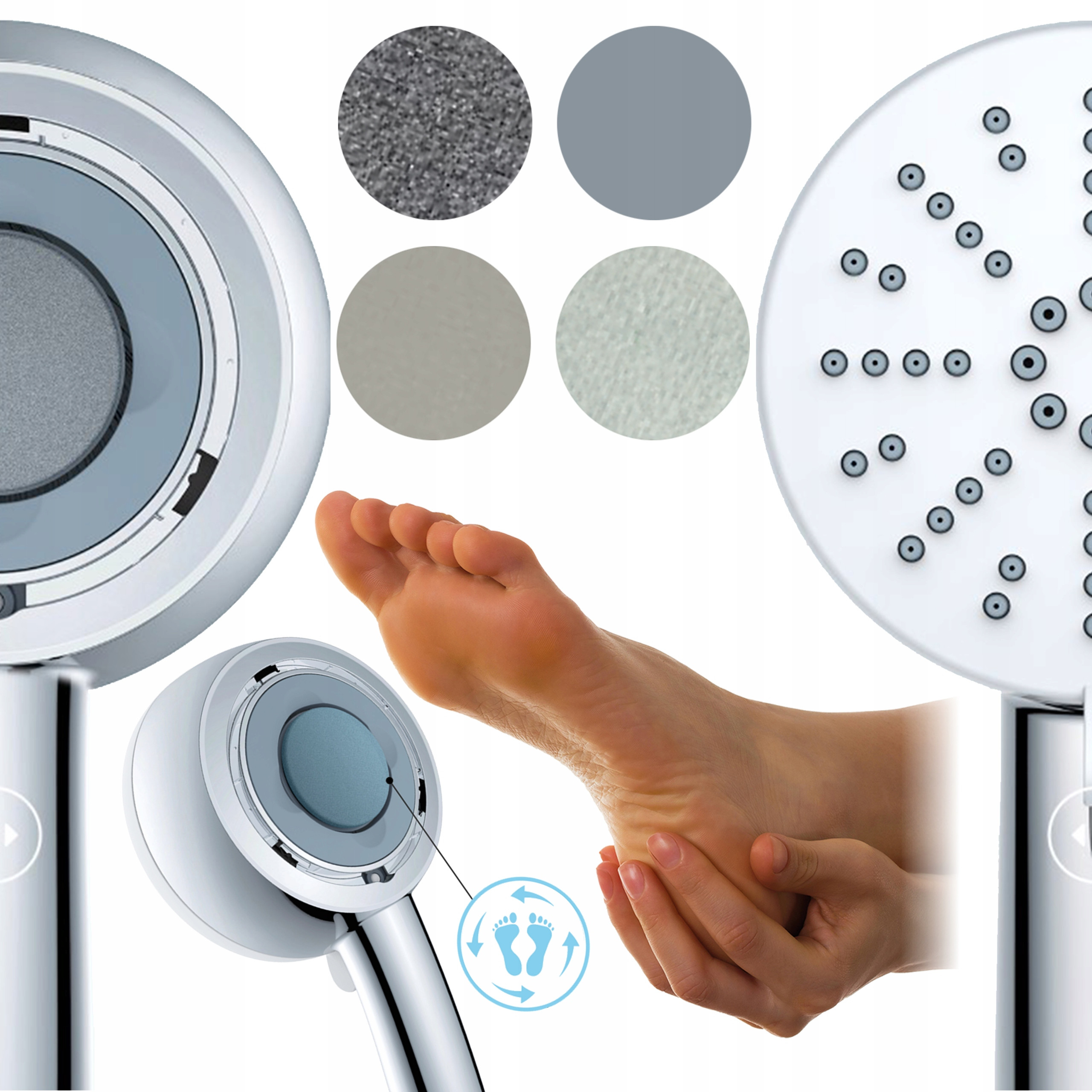 Kamień DROBNY do słuchawki Pedicure Shower – Idealne rozwiązanie dla zdrowych stóp