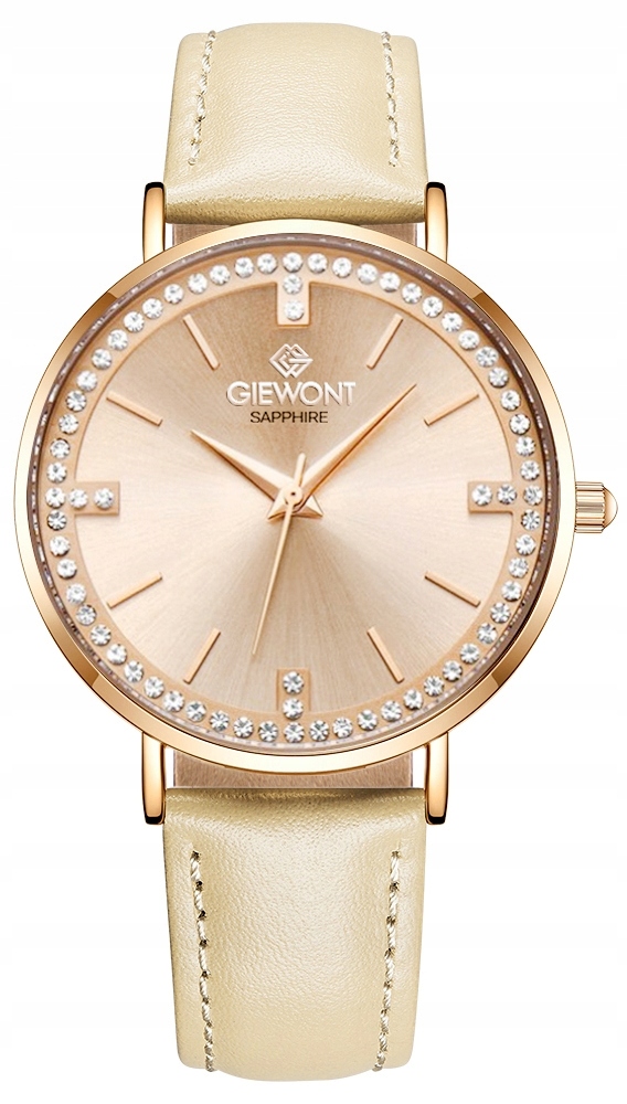 Zegarek Damski Giewont Sapphire Różowe Złoto GW5390-A5 – Elegancja na każdą okazję