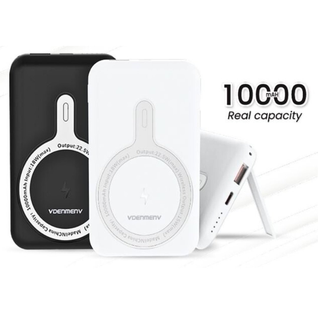 POWERBANK DENMEN BATERIA AWARYJNA 10000mAh +15W MAGSAFE USB + TYP-C – Szybkie i wygodne ładowanie