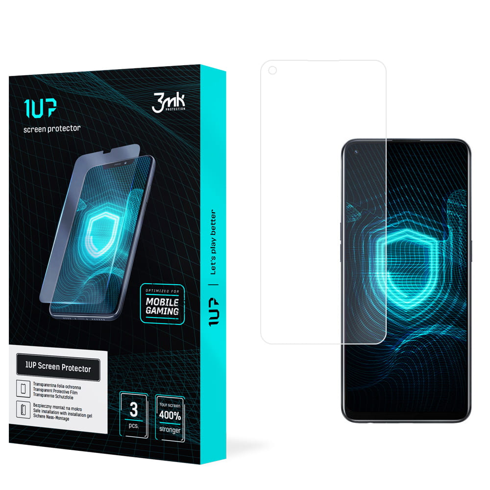 OPPO F19 PRO+ 5G - Folia ochronna 3MK 1UP dla graczy