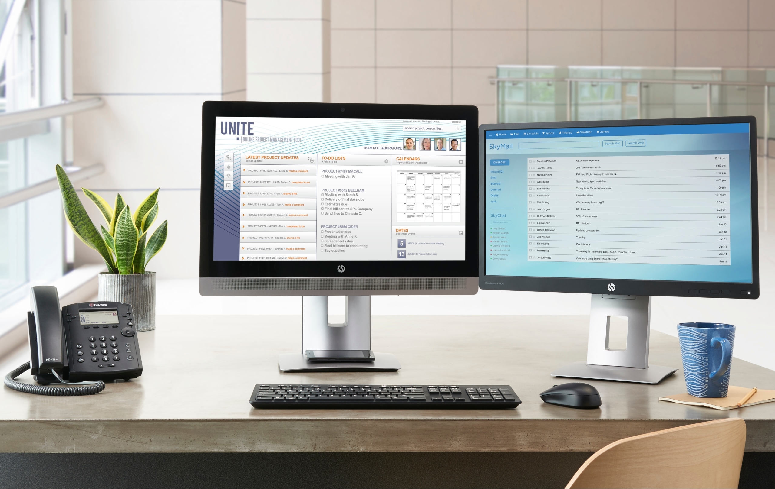 Bezprzewodowa klawiatura i mysz HP Slim T6L04AA – Elegancja i wydajność w Twoim biurze
