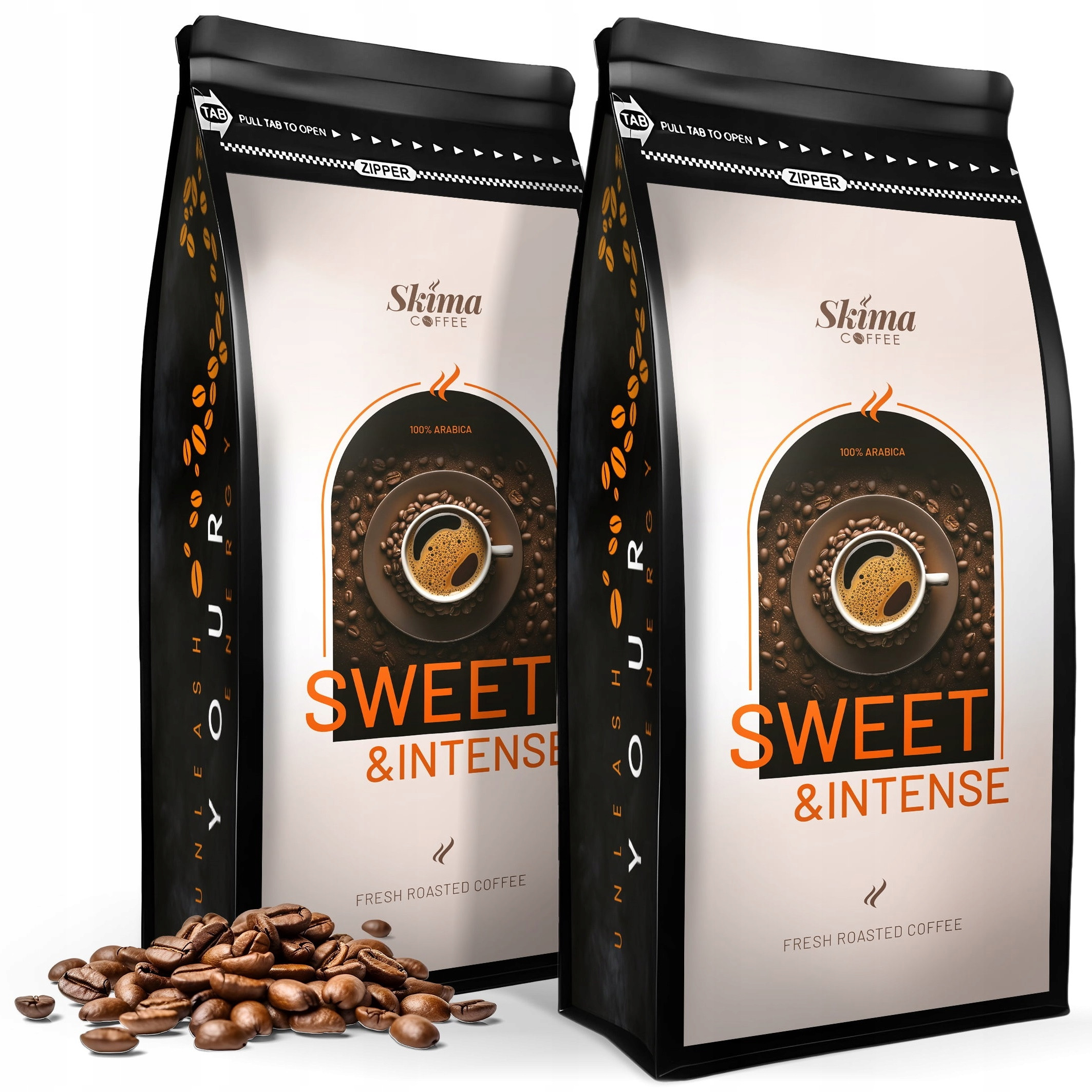 Zestaw Kawa ziarnista 2x1kg SWEET&INTENSE 100% ARABICA – Świeżo Palona do ekspresu + GRATIS