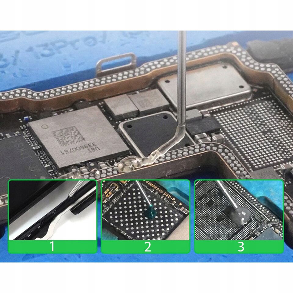 Zastosowanie pistoletu – klej, soldermaska i pasta lutownicza