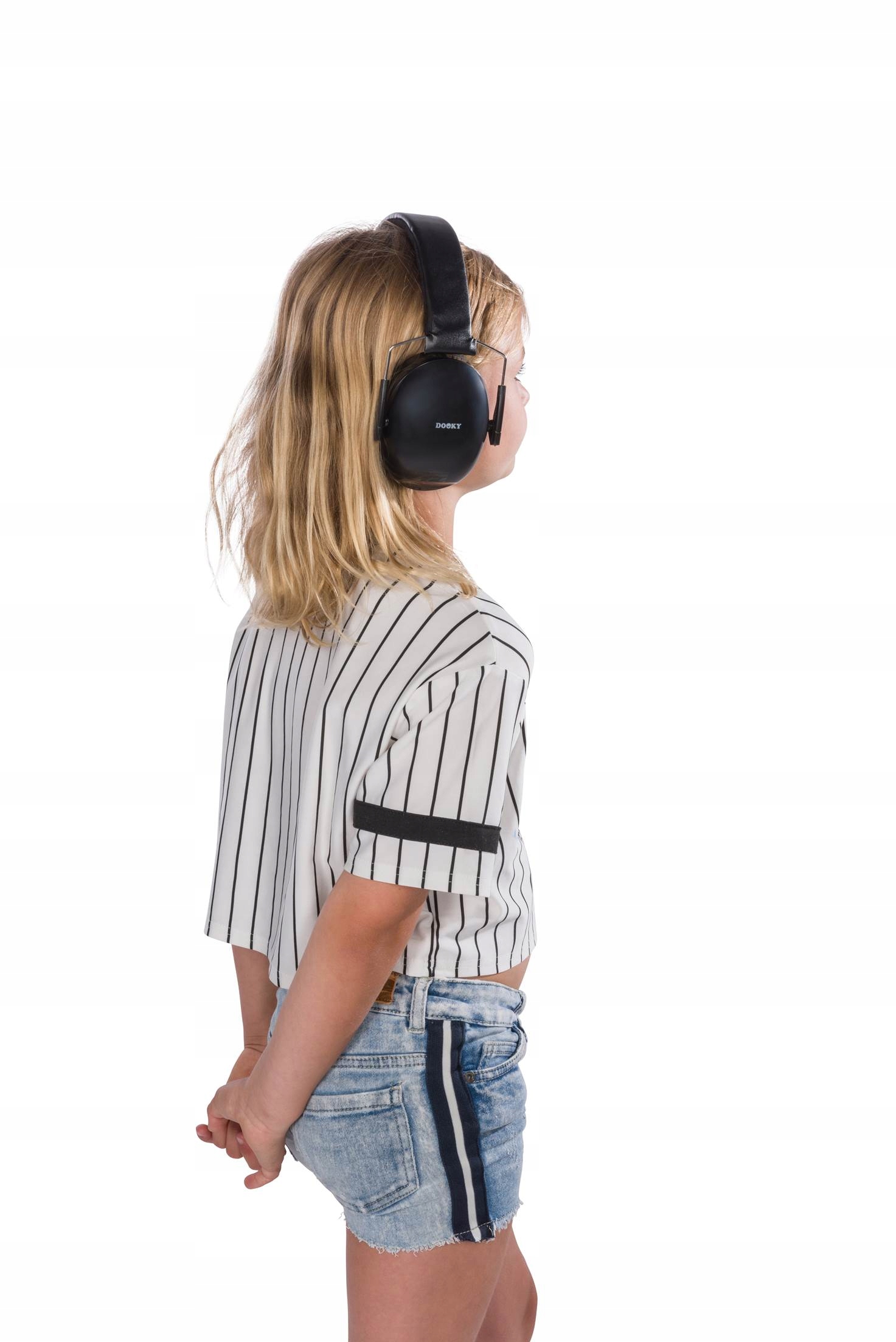 Słuchawki ochronne Dooky Junior Ear Protection Black 3y+ – Bezpieczna zabawa dla dzieci