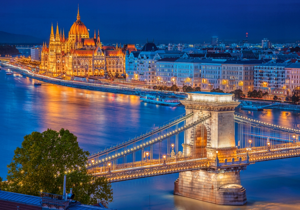 Castor Puzzle 500 elementów Budapest by Night – Odkryj piękno stolicy Węgier