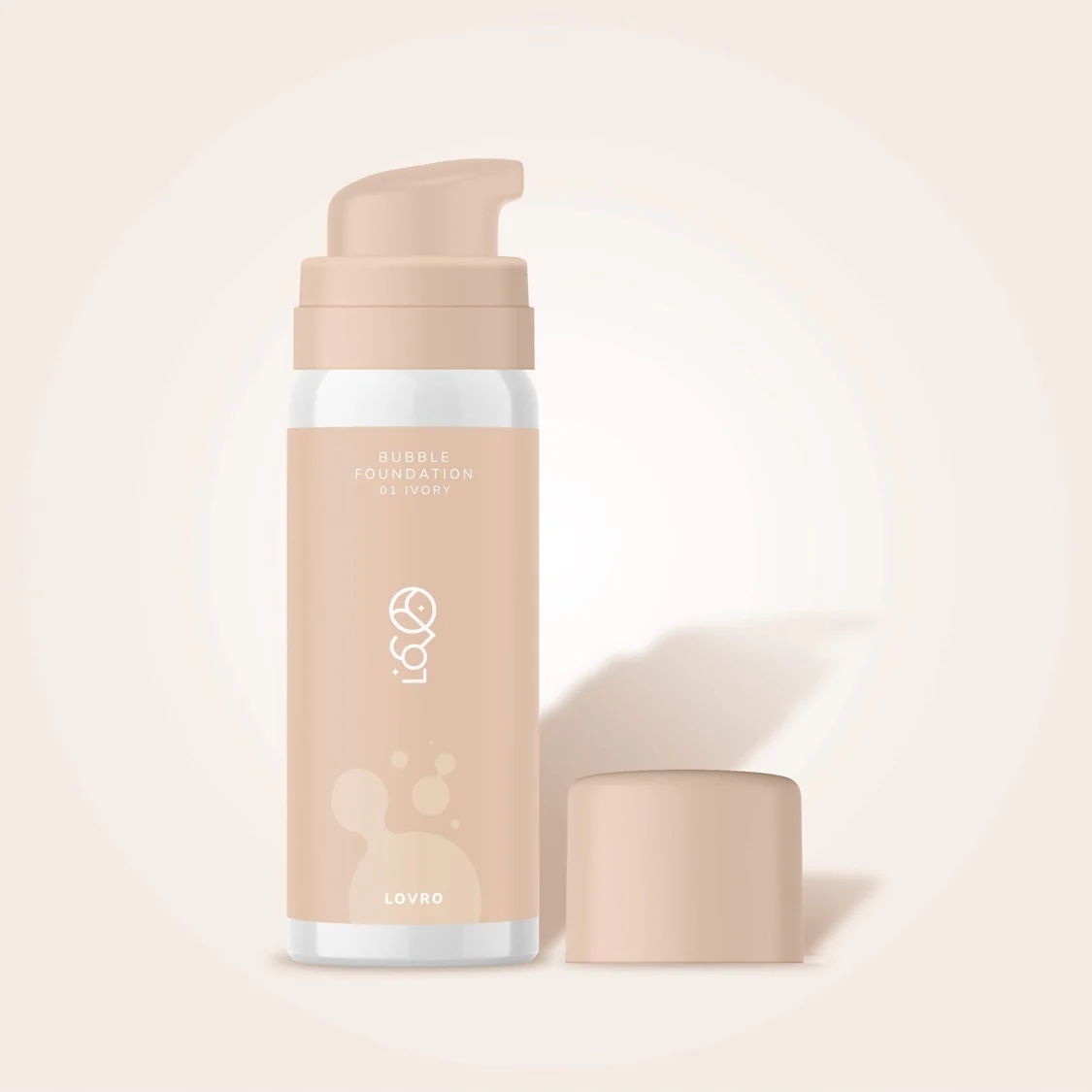 LOVRO Bubble Foundation – Podkład o napowietrzonej formule 01 Ivory