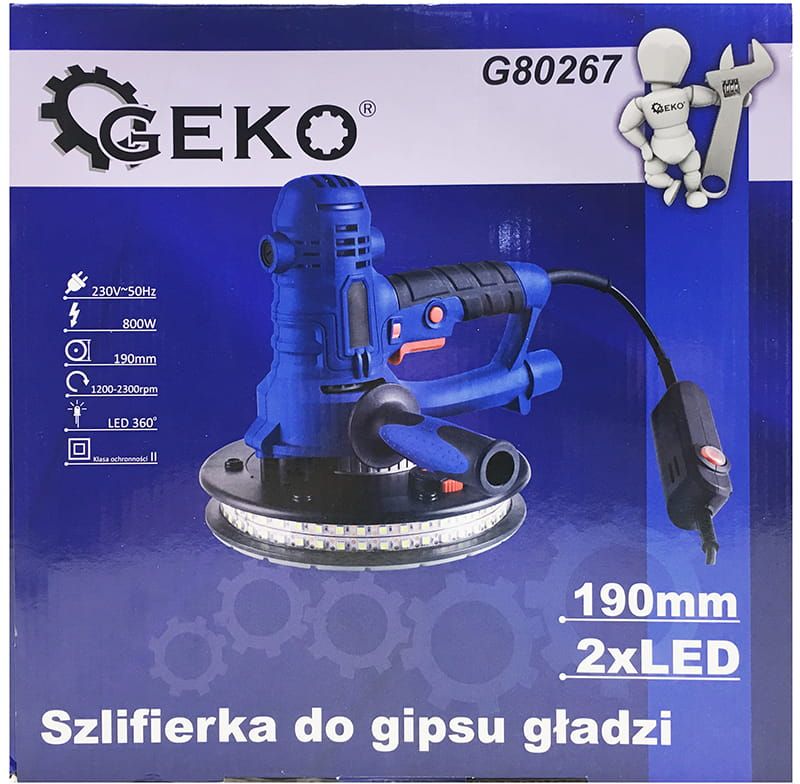 Geko G80267 zdjęcie opakowania szlifierki Geko G80267 zdjęcie opakowania szlifierki