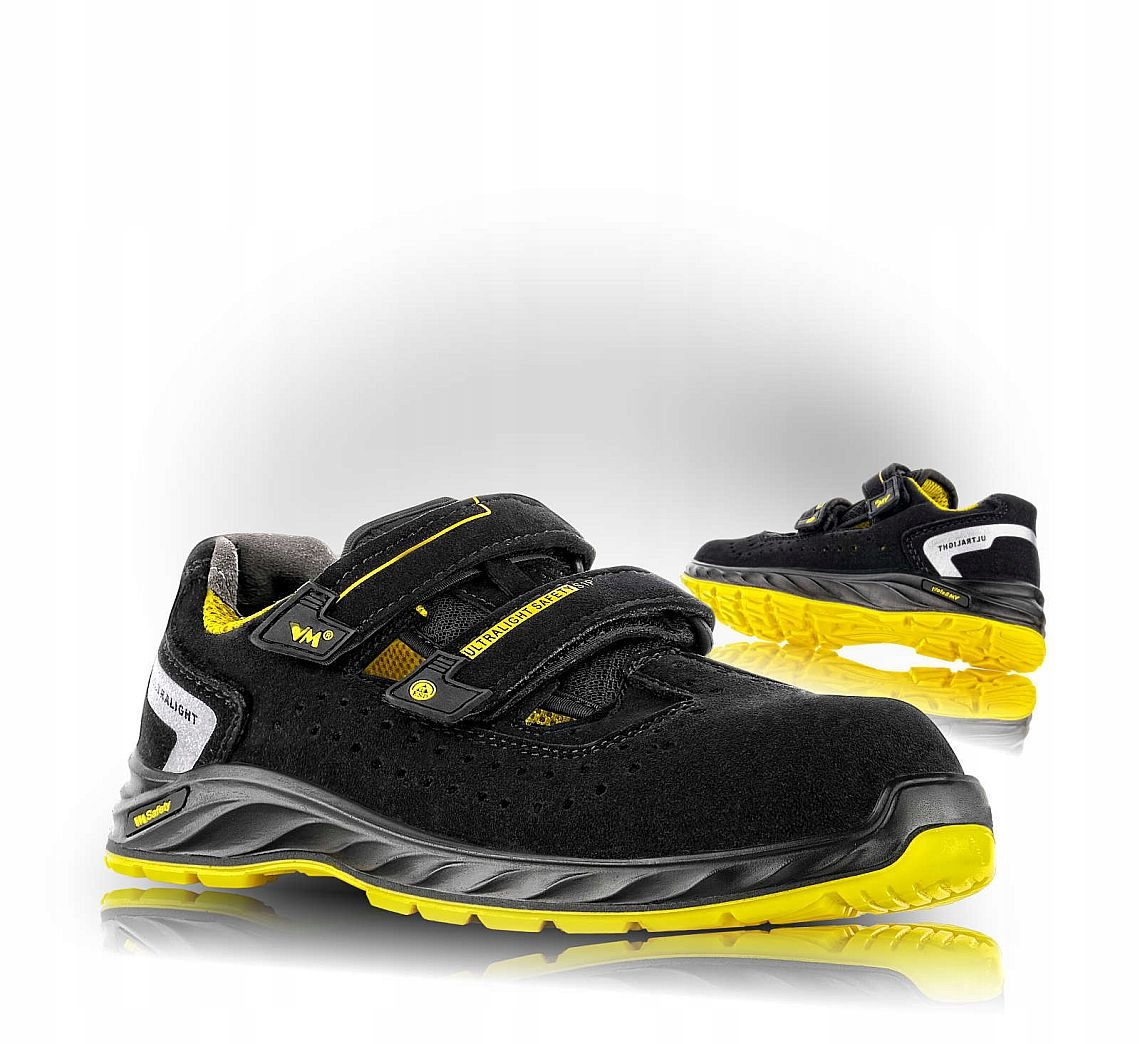 Lekka konstrukcja i przewiewność sandałów ochronnych